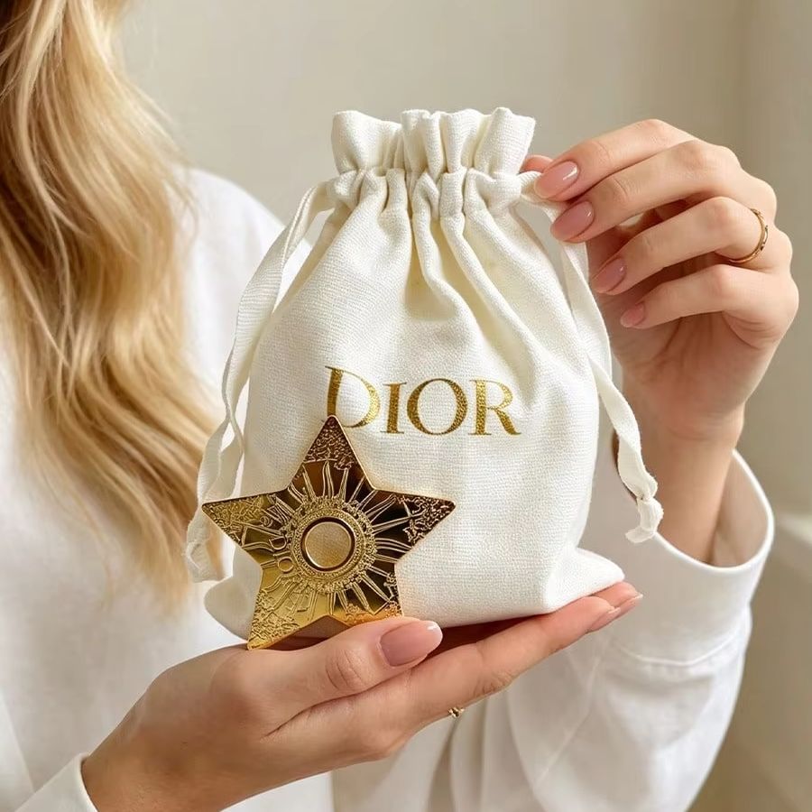 Dior Off‑White Canvas Drawstri - Women Bags Dior ulasan dan harga