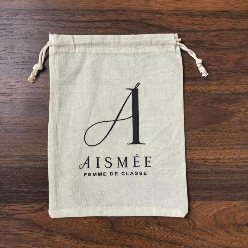 100 Pieces Natural Cotton Bags - Women Bags Logo ulasan dan harga