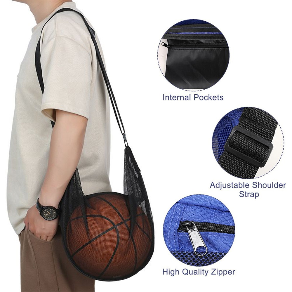 1Pcs  Single Ball Bag With Zip - Mesh Net Bag ulasan dan harga
