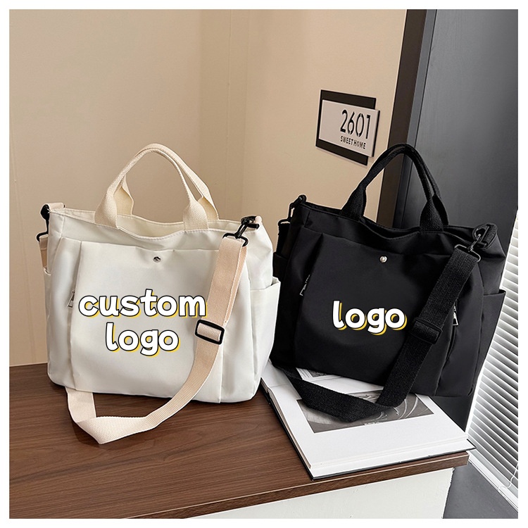 Custom Logo Tote Bag 2-in-1 Ha - Women Bags Logo ulasan dan harga