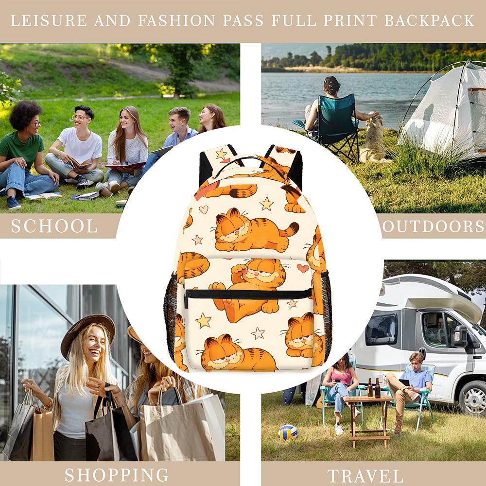 Funny Lazy Garfield Backpack S - Mesh Net Bag ulasan dan harga